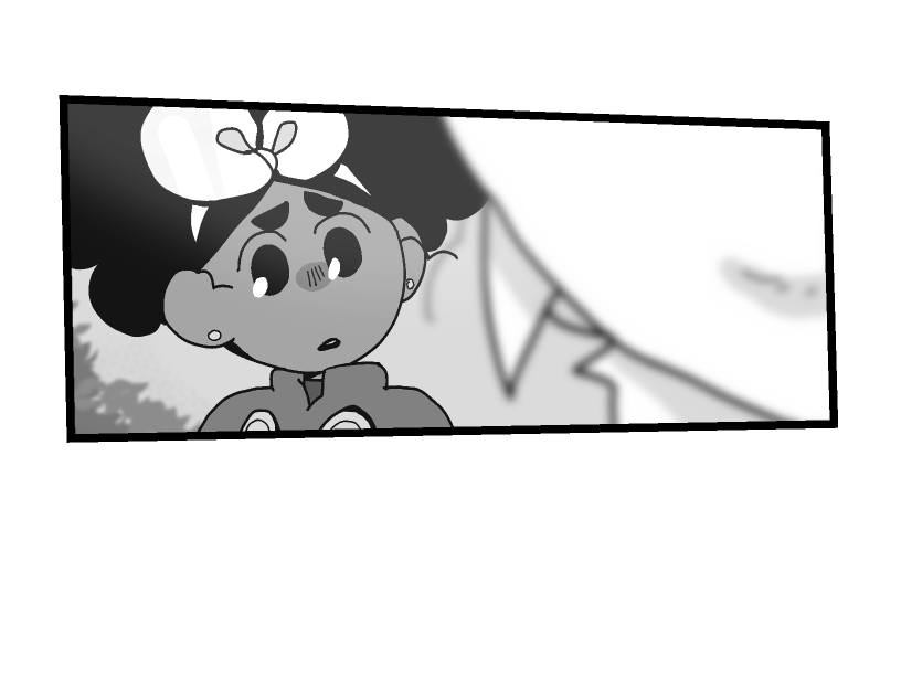 Mirabelle looking back at Siffrin, concerned.