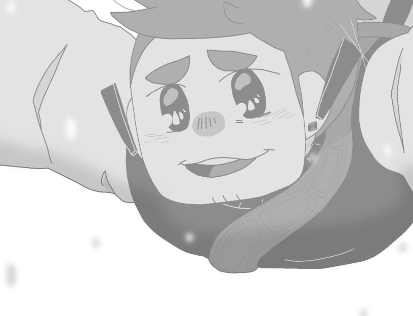 Isabeau looks tenderly at Siffrin as he falls.