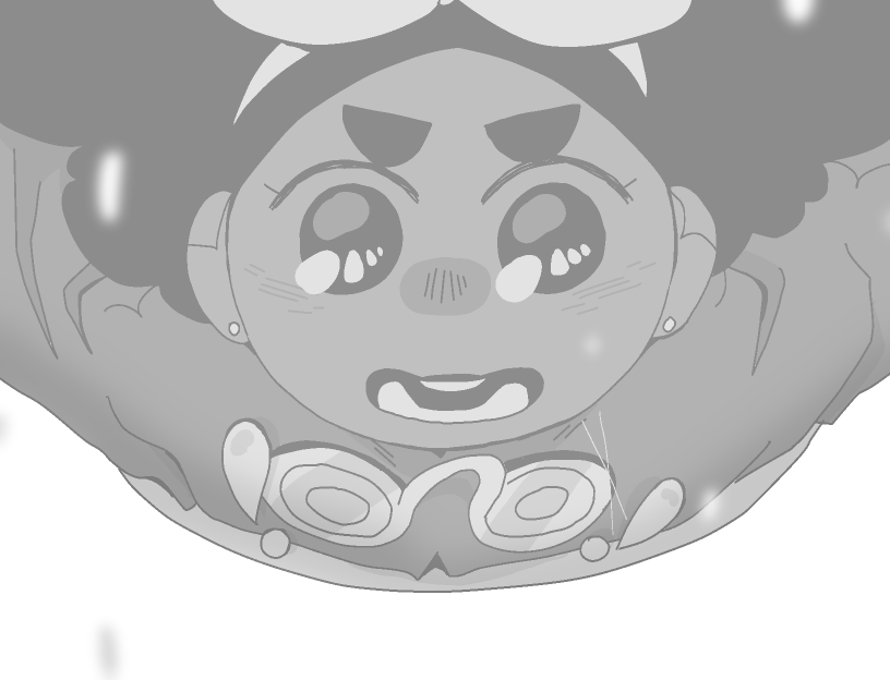 Mirabelle stares resolutely at Siffrin as she falls.